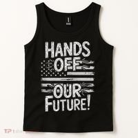 Hands Off Our Future Pro Democracy Anti MAGA Anti Oligarchy Tank Top thumb 2