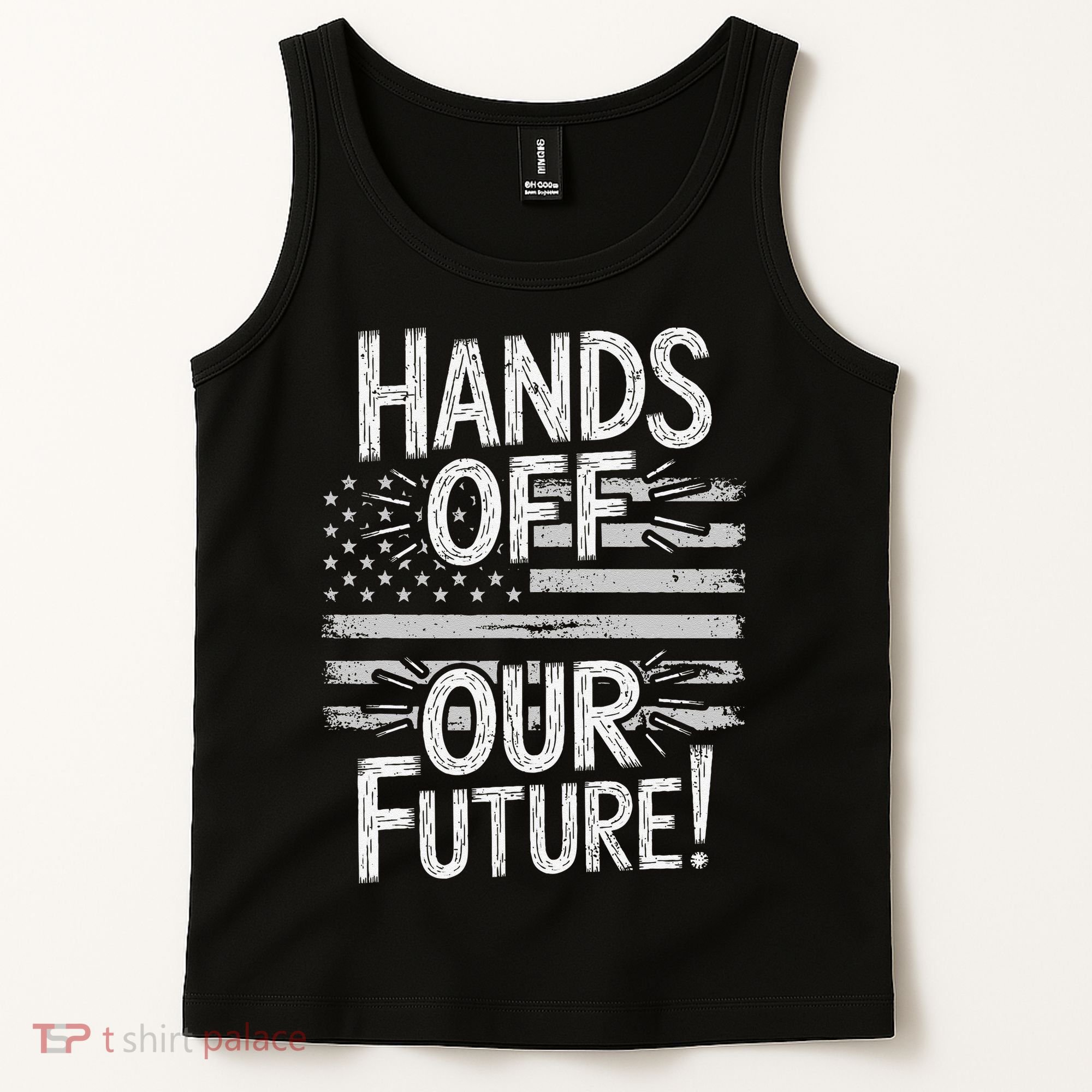 Hands Off Our Future Pro Democracy Anti MAGA Anti Oligarchy Tank Top