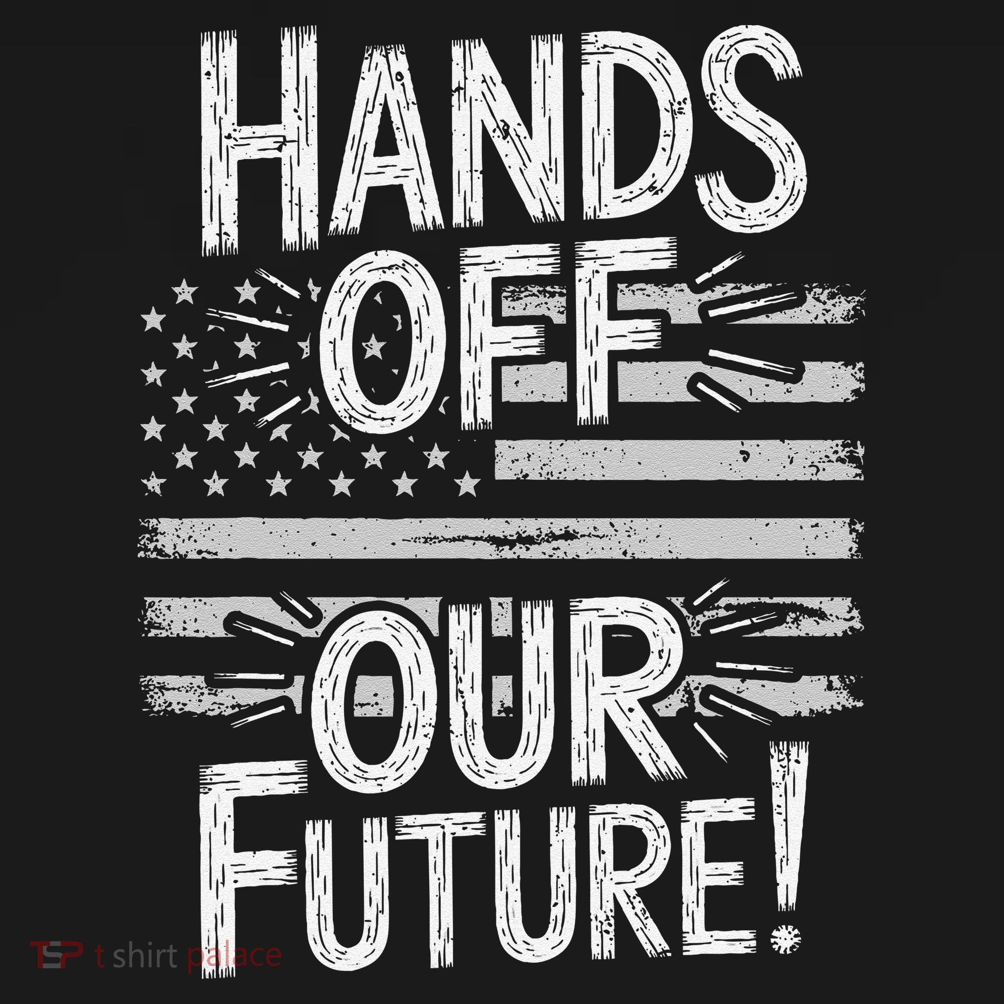 Hands Off Our Future Pro Democracy Anti MAGA Anti Oligarchy Kids Sweatshirt