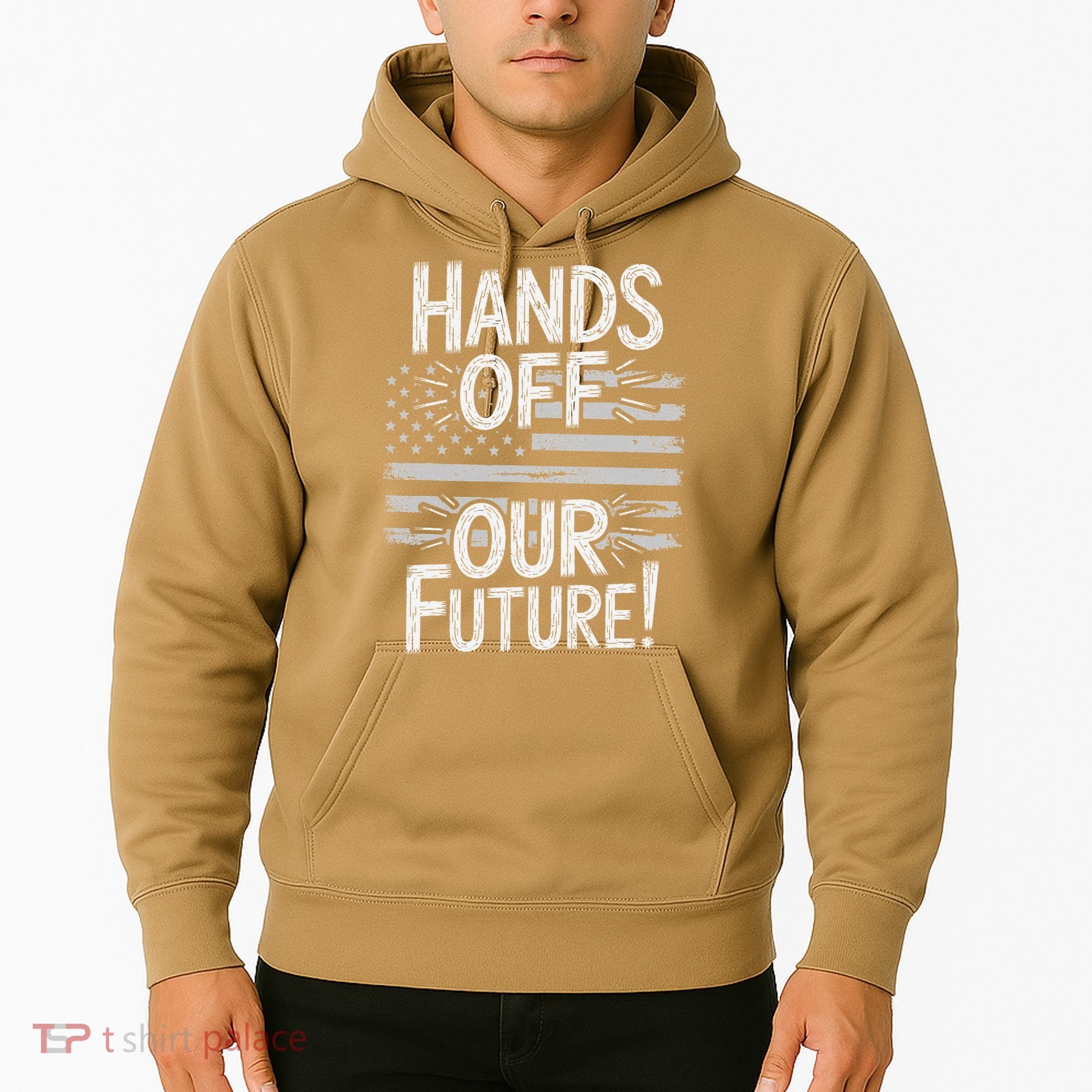 Hands Off Our Future Pro Democracy Anti MAGA Anti Oligarchy Hoodie