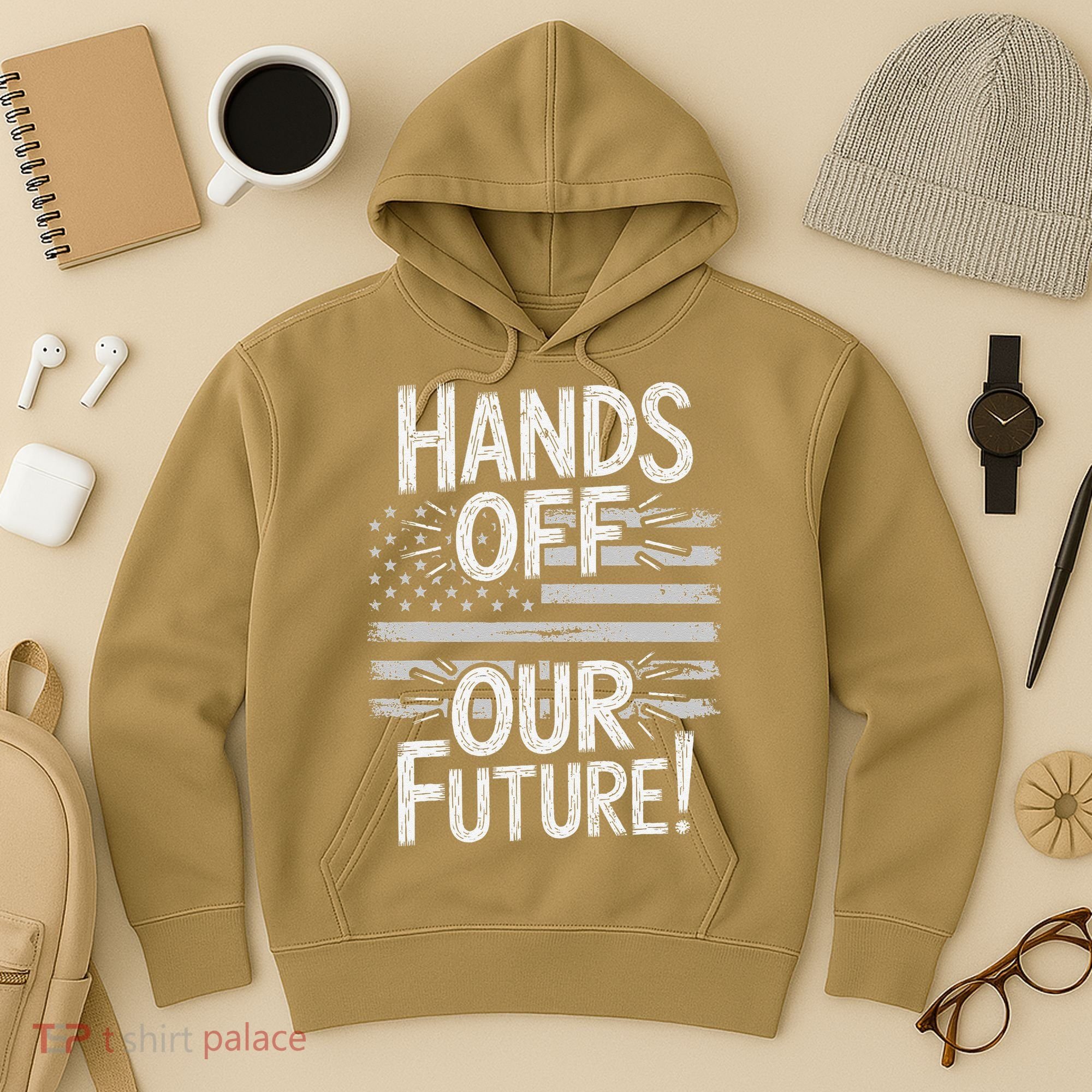 Hands Off Our Future Pro Democracy Anti MAGA Anti Oligarchy Hoodie
