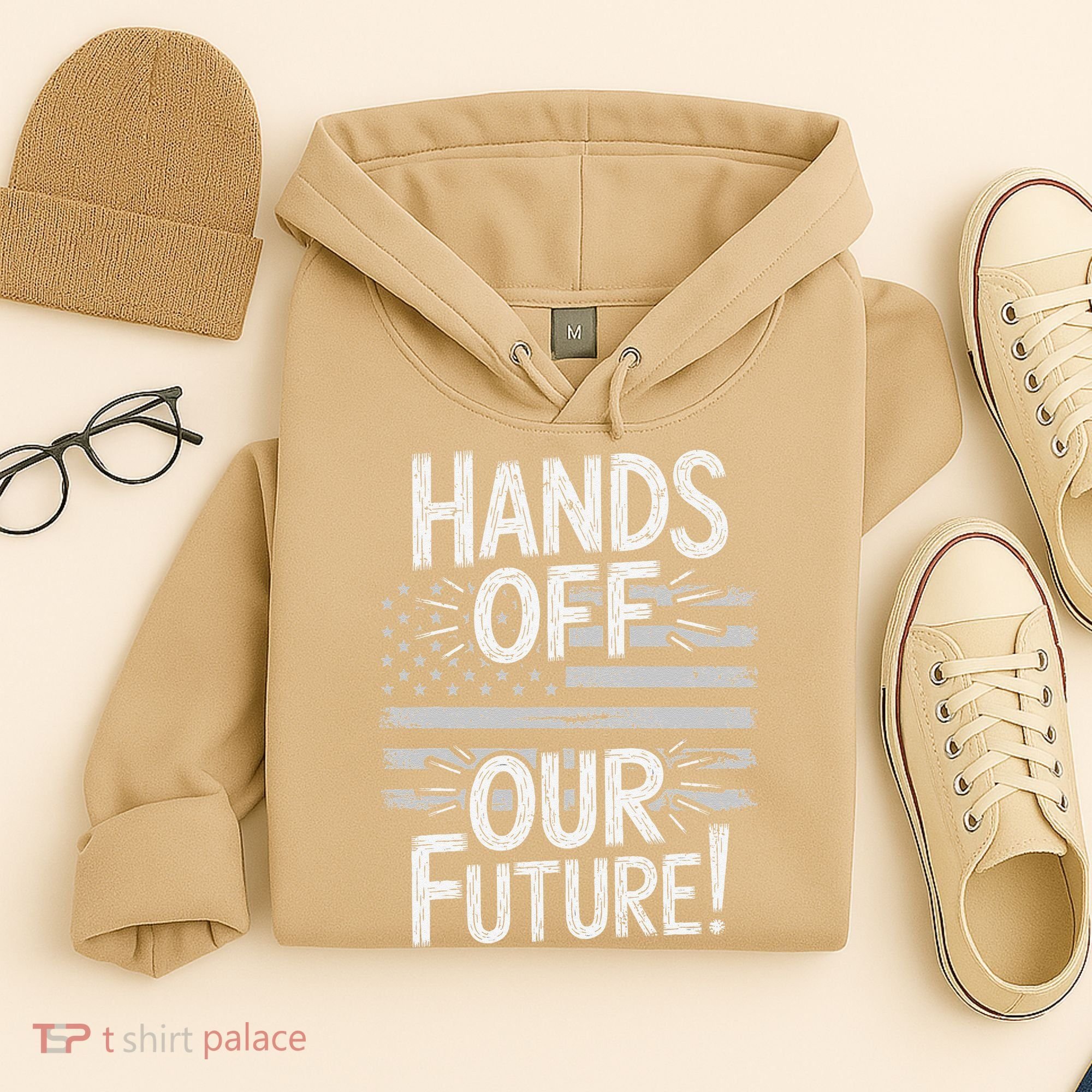 Hands Off Our Future Pro Democracy Anti MAGA Anti Oligarchy Hoodie