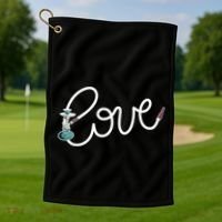 Hookah Love Golf Towel thumb 1