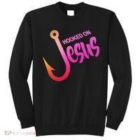 Hooked On Jesus Fish Hook Sweatshirt thumb 0
