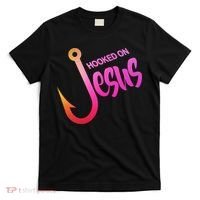 Hooked On Jesus Fish Hook T-Shirt thumb 0