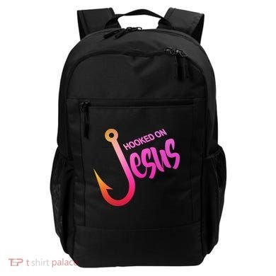 Hooked On Jesus Fish Hook Backpack