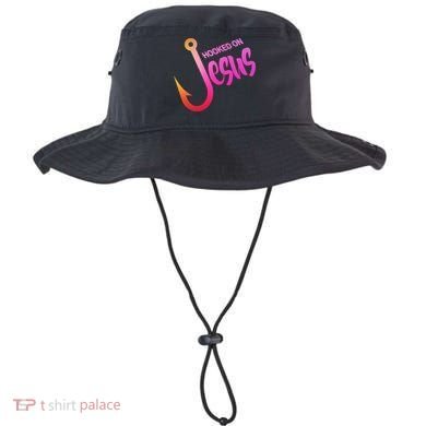 Hooked On Jesus Fish Hook Bucket Hat
