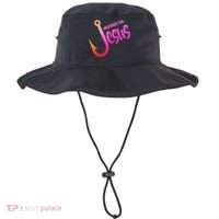 Hooked On Jesus Fish Hook Bucket Hat thumb 0
