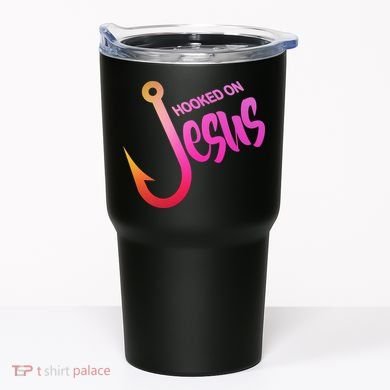 Hooked On Jesus Fish Hook Tumbler