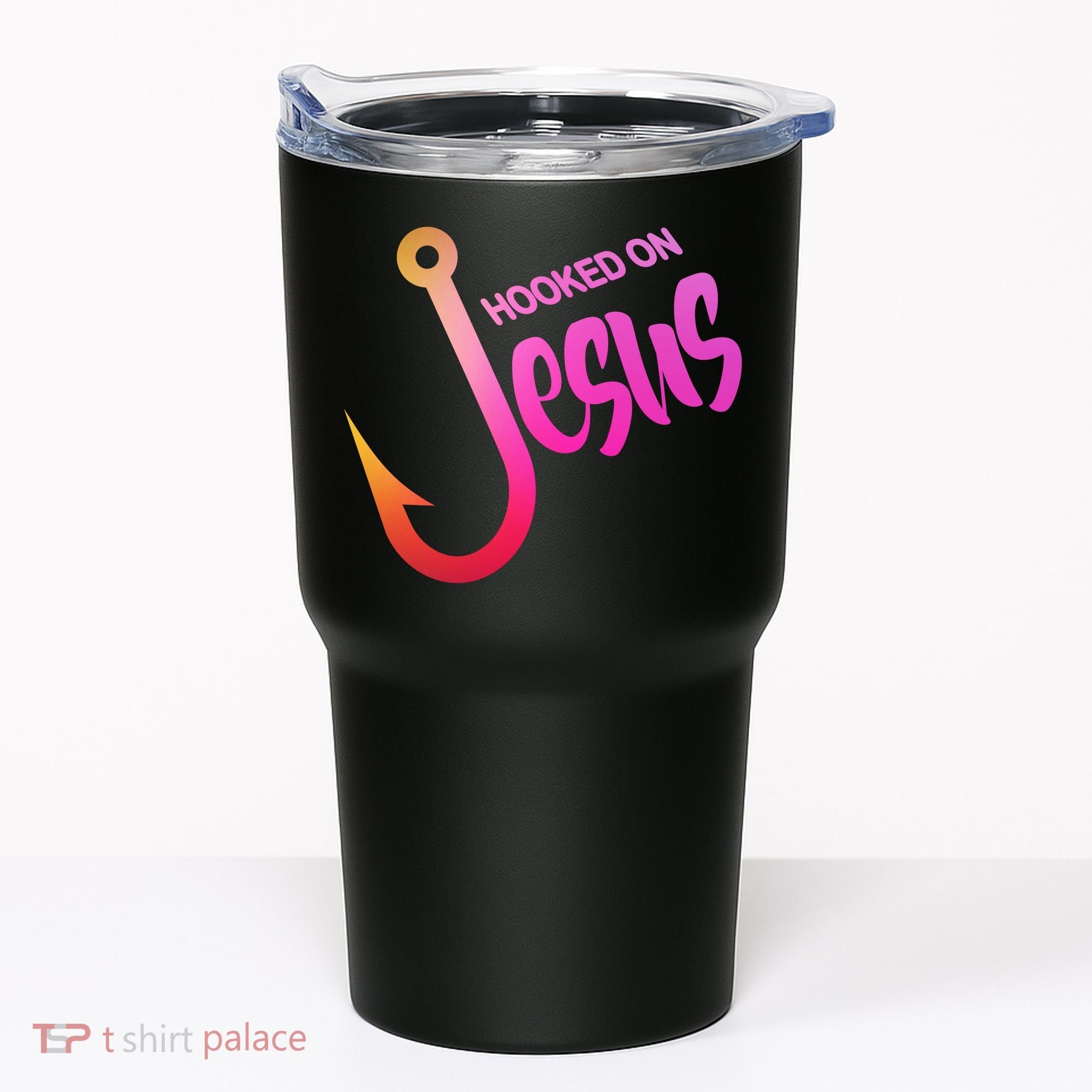 Hooked On Jesus Fish Hook Tumbler