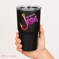 Hooked On Jesus Fish Hook Tumbler thumb 2