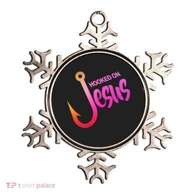Hooked On Jesus Fish Hook Ornament