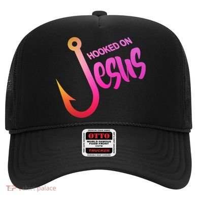 Hooked On Jesus Fish Hook Hat