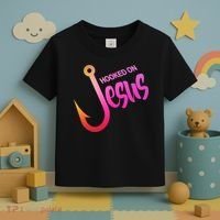 Hooked On Jesus Fish Hook Toddler T-Shirt thumb 3