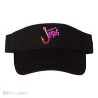 Hooked On Jesus Fish Hook Visor thumb 0