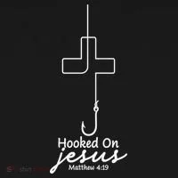 Hooked On Jesus Fish Hook Women's T-Shirt thumb 6