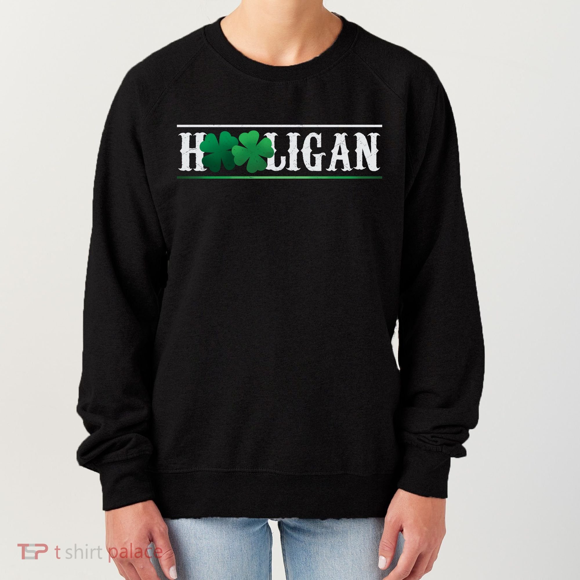 Hooligan Irish Clover St. Patrick's Day Women's Sweatshirt