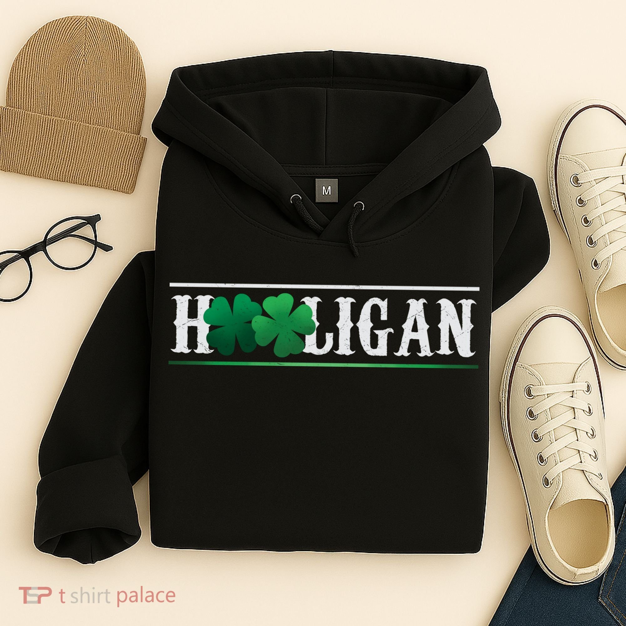 Hooligan Irish Clover St. Patrick's Day Hoodie