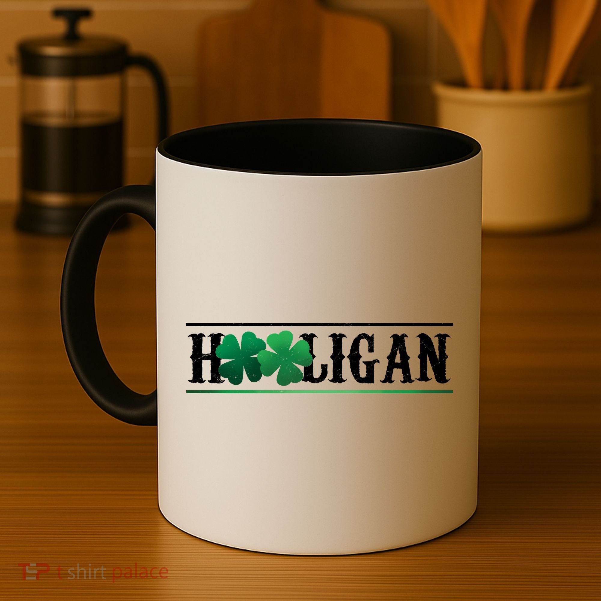 Hooligan Irish Clover St. Patrick's Day Coffee Mug