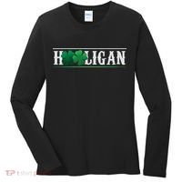 Hooligan Irish Clover St. Patrick's Day Women's Long Sleeve Shirt thumb 0