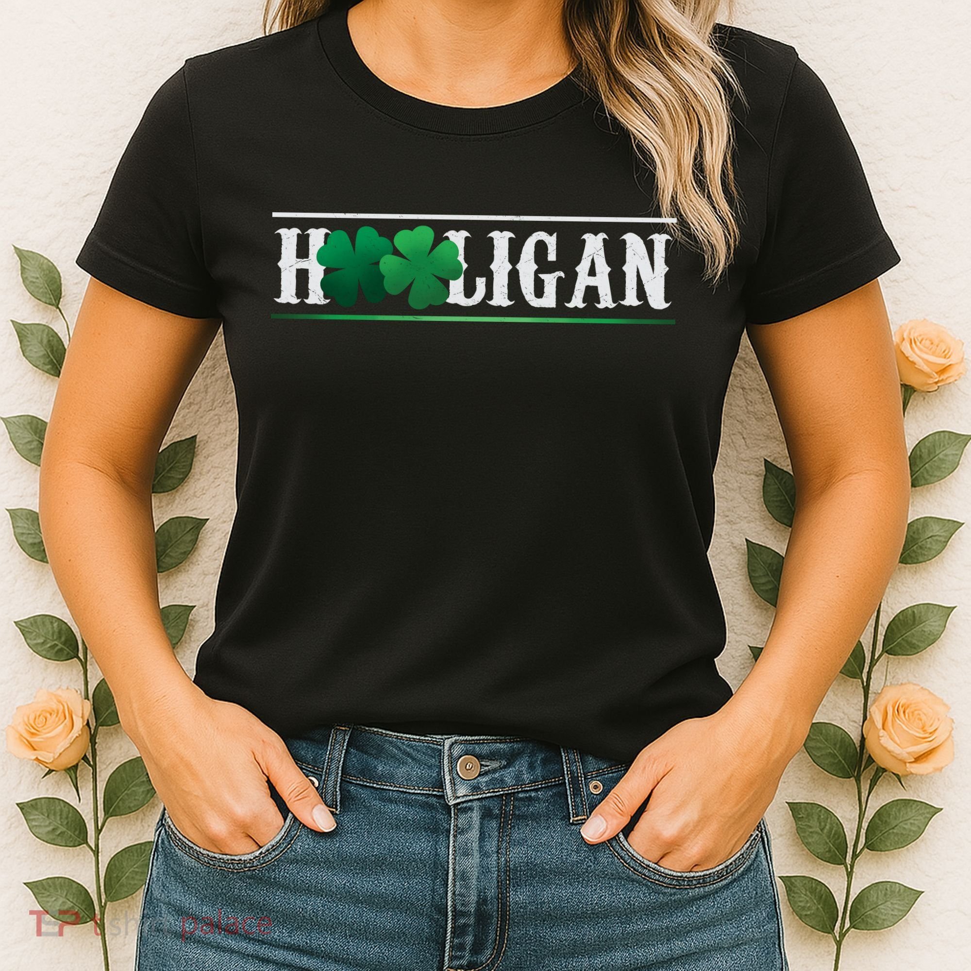Hooligan Irish Clover St. Patrick's Day Women's T-Shirt