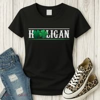 Hooligan Irish Clover St. Patrick's Day Women's T-Shirt thumb 3