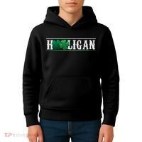 Hooligan Irish Clover St. Patrick's Day Kids Hoodie thumb 4
