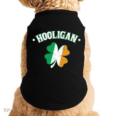 Hooligan Shamrock Ireland Flag Doggie Tank