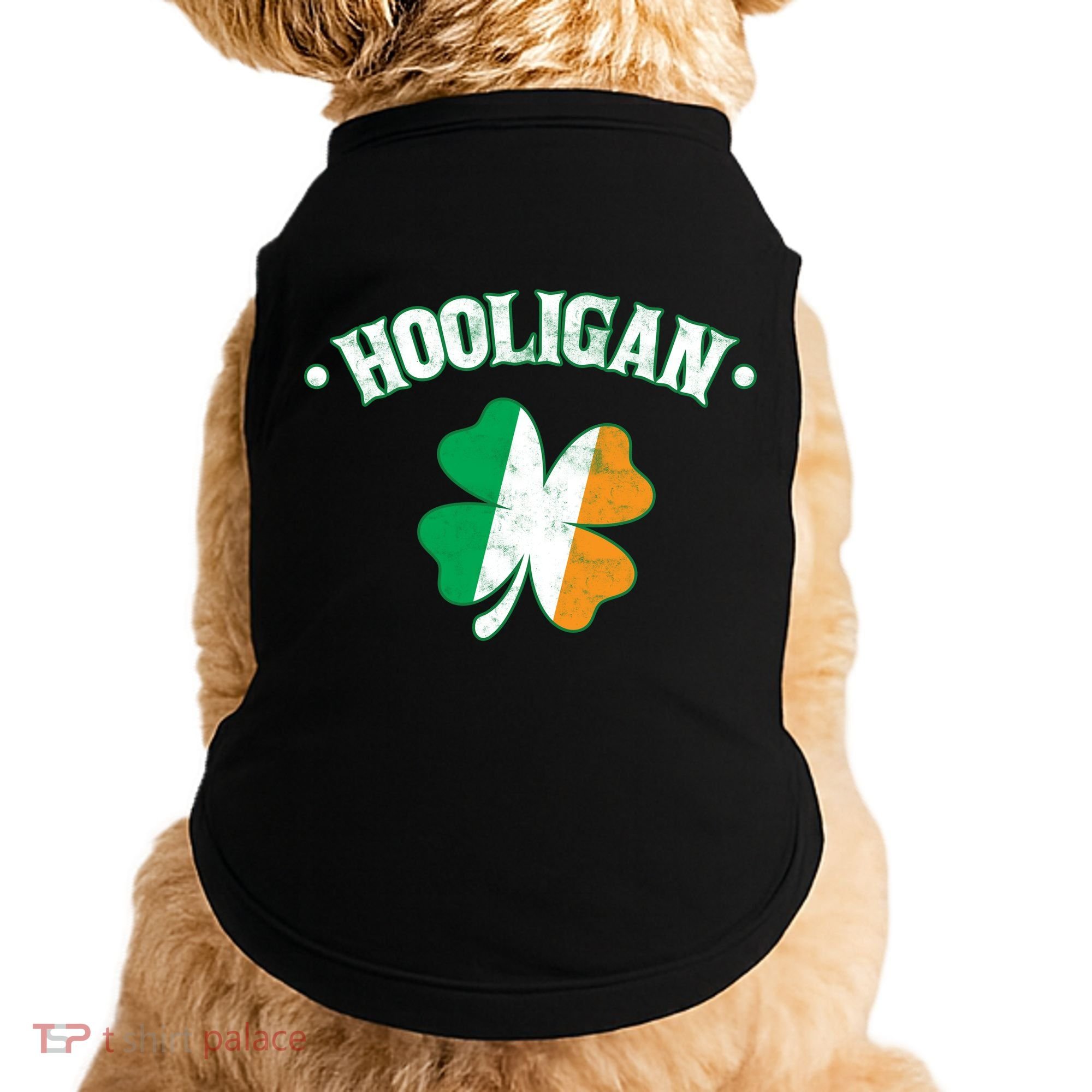 Hooligan Shamrock Ireland Flag Doggie Tank