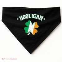 Hooligan Shamrock Ireland Flag USA-Made Doggie Bandana thumb 0