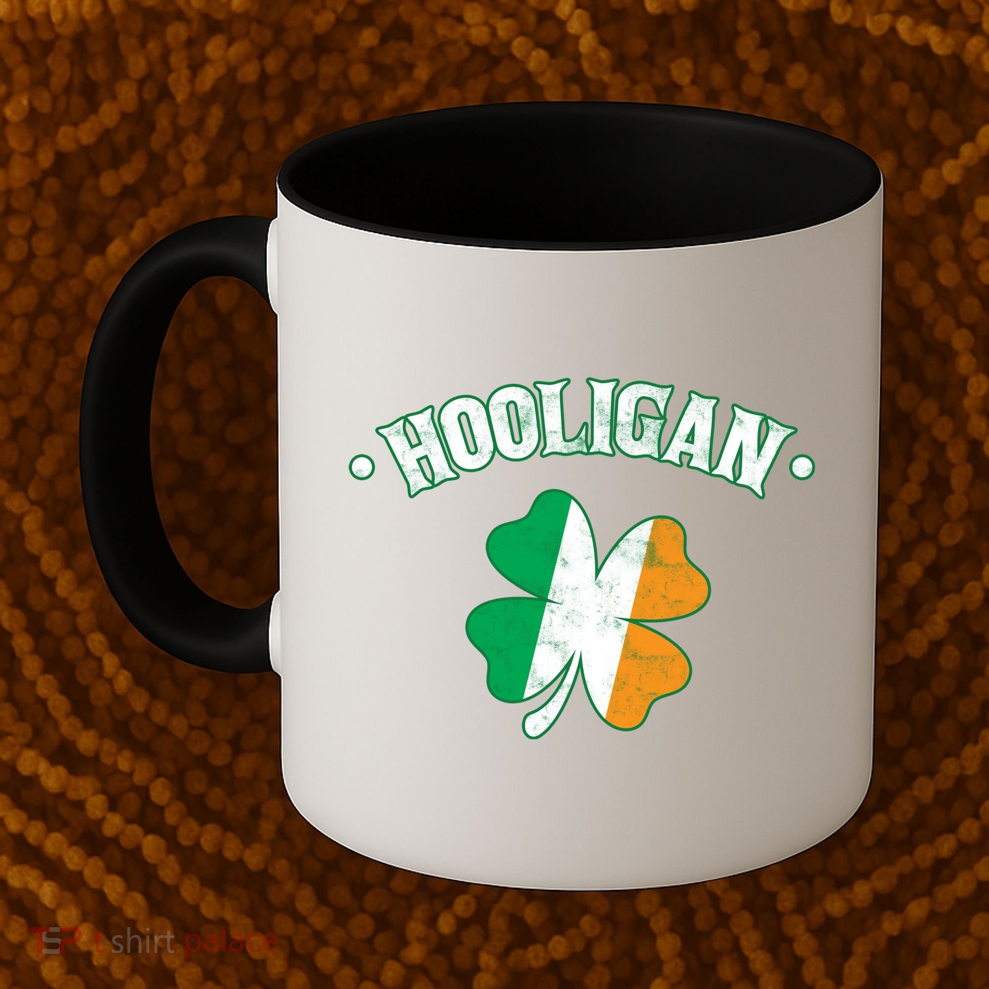 Hooligan Shamrock Ireland Flag Coffee Mug