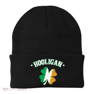 Hooligan Shamrock Ireland Flag Beanie