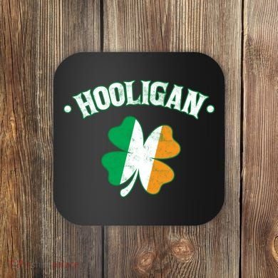 Hooligan Shamrock Ireland Flag Coaster