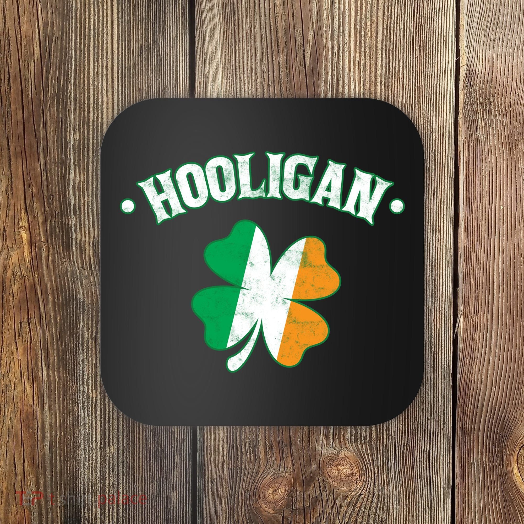 Hooligan Shamrock Ireland Flag Coaster
