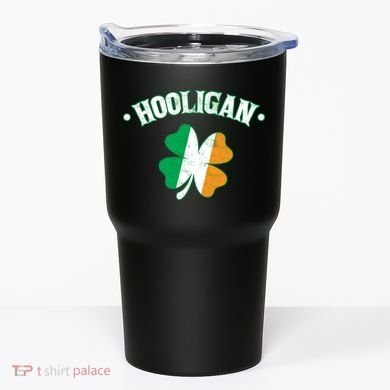 Hooligan Shamrock Ireland Flag Tumbler
