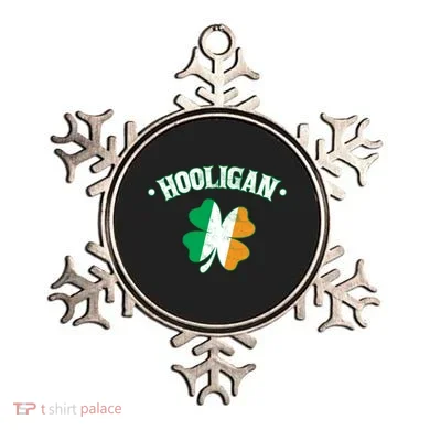 Hooligan Shamrock Ireland Flag Ornament