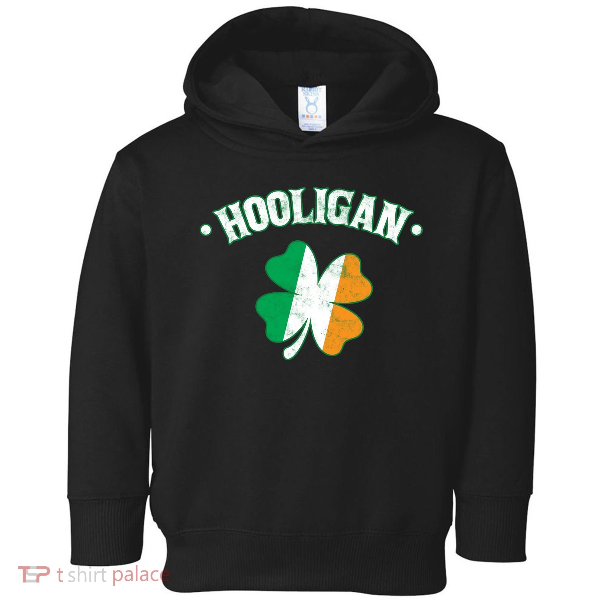 Hooligan Shamrock Ireland Flag Toddler Hoodie