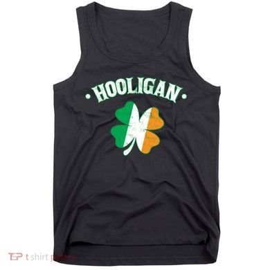 Hooligan Shamrock Ireland Flag Tank Top