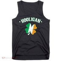 Hooligan Shamrock Ireland Flag Tank Top thumb 0