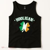 Hooligan Shamrock Ireland Flag Tank Top thumb 2
