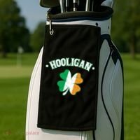 Hooligan Shamrock Ireland Flag Golf Towel thumb 2