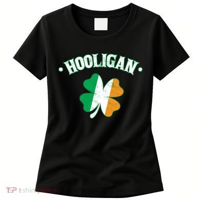 Hooligan Shamrock Ireland Flag Women's T-Shirt
