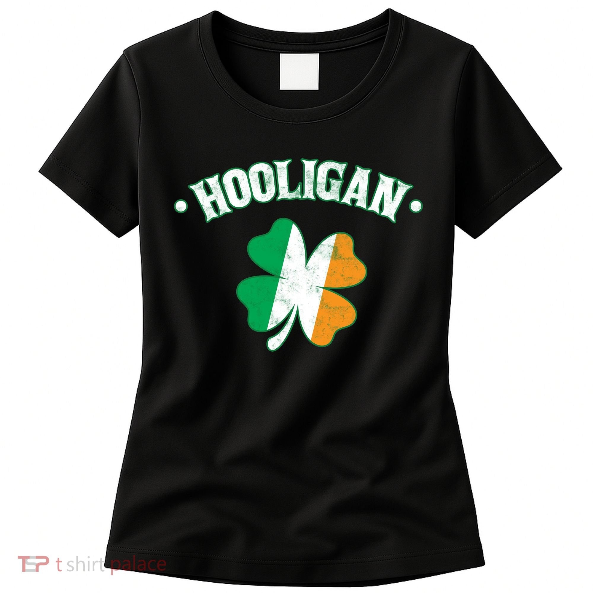 Hooligan Shamrock Ireland Flag Women's T-Shirt