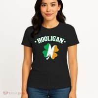 Hooligan Shamrock Ireland Flag Women's T-Shirt thumb 4