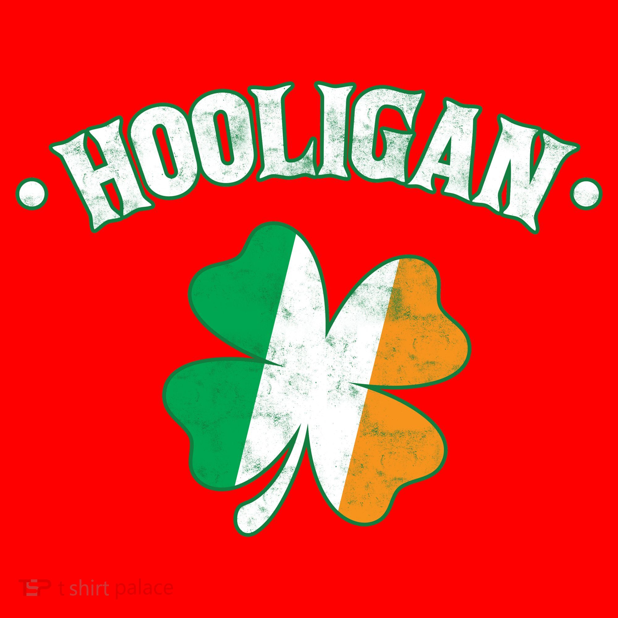 Hooligan Shamrock Ireland Flag Santa Hat