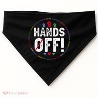Hands Off Protest Social Security And Medicare Protest  USA-Made Doggie Bandana thumb 0
