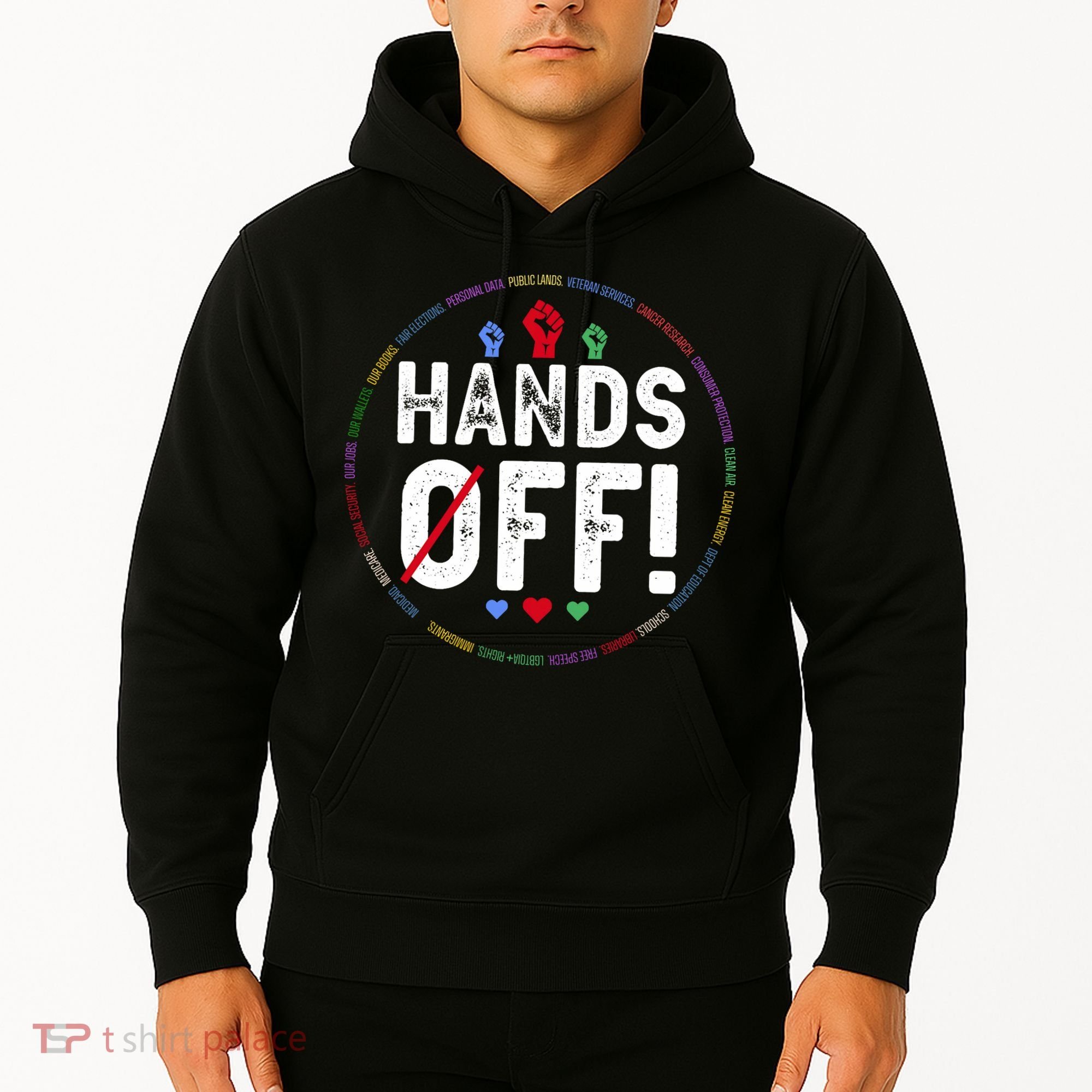 Hands Off Protest Social Security And Medicare Protest  Hoodie
