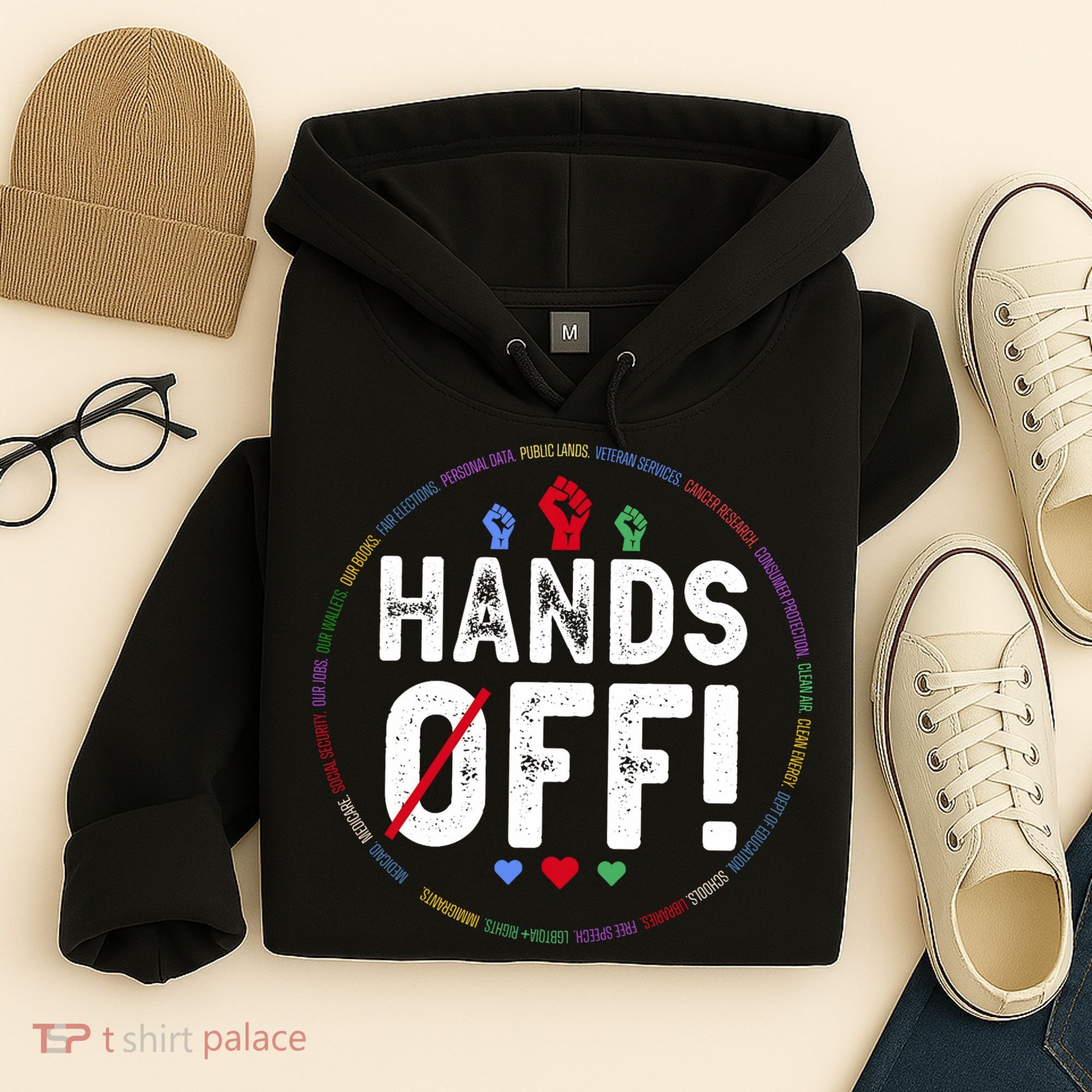 Hands Off Protest Social Security And Medicare Protest  Hoodie
