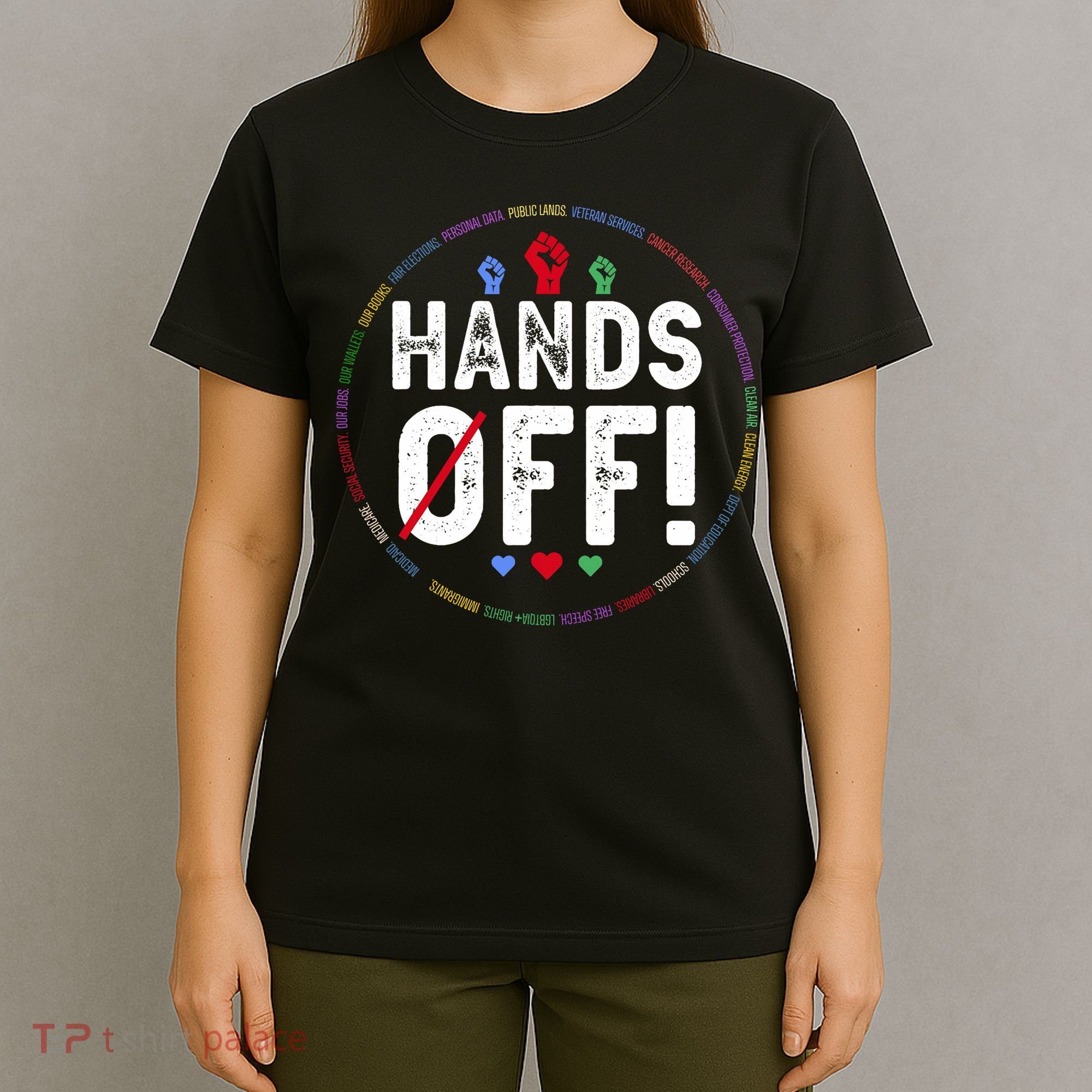 Hands Off Protest Social Security And Medicare Protest  T-Shirt