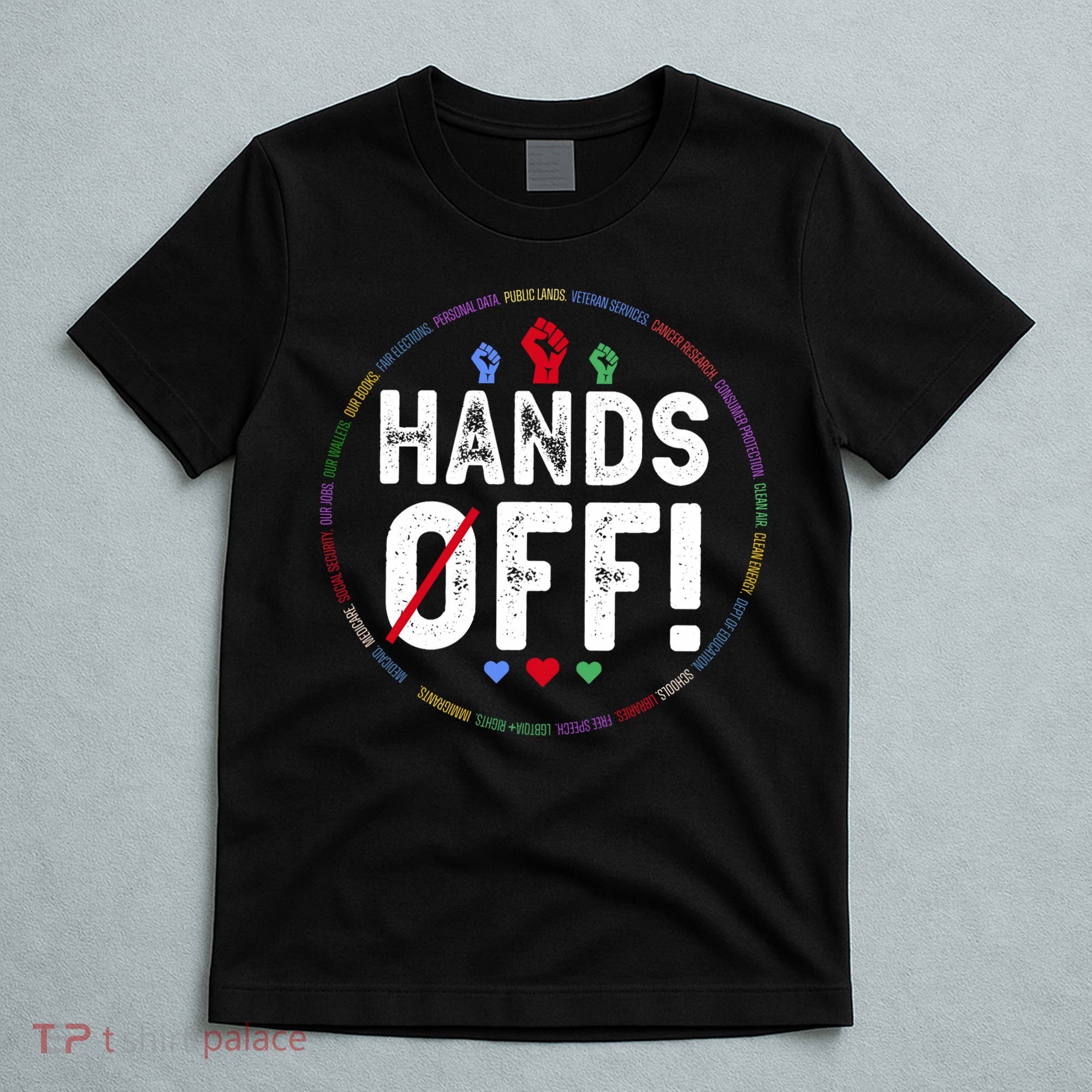 Hands Off Protest Social Security And Medicare Protest  T-Shirt